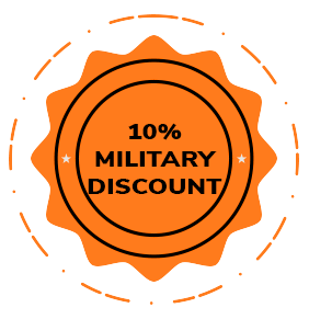 10% Military Discount Badge